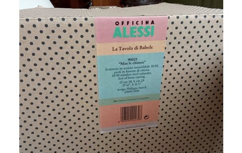 PASSOIRE/COUPE À FRUITS SUR PIED ALESSI MAX LE CHINOIS BY STARCK