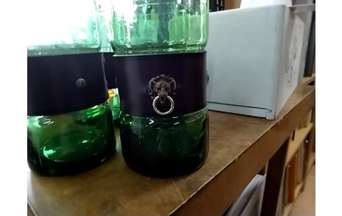 VERRES LOT DE 4 STYLE MÉDIÉVALE