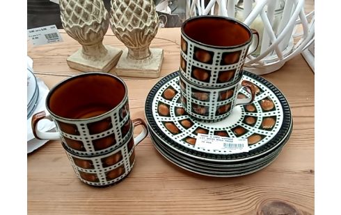 TASSE A CAFE VINTAGE LOT 4PERS BOCH