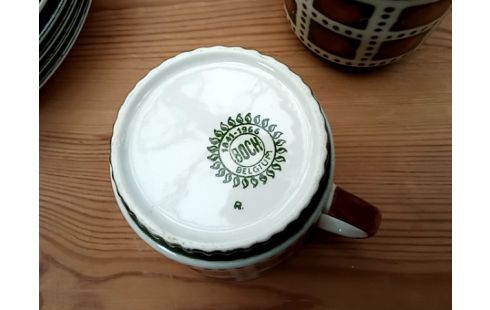 TASSE A CAFE VINTAGE LOT 4PERS BOCH