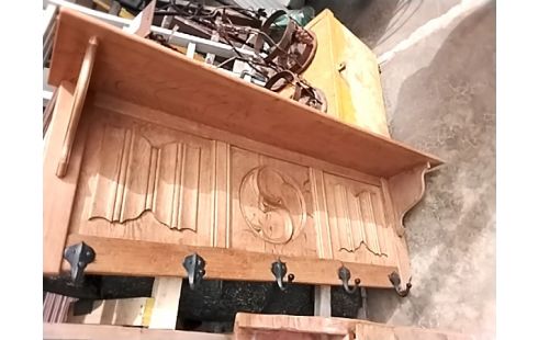 ETAGERE A CASSEROLES CHÊNE CLAIR