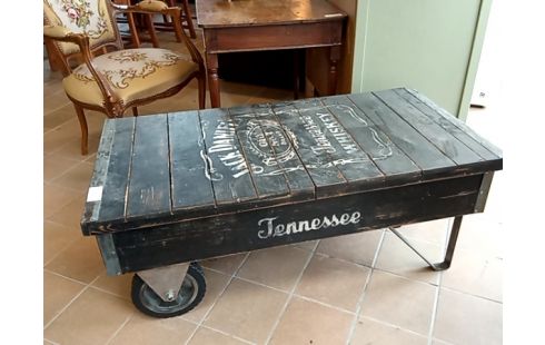 TABLE BASSE roulette bar