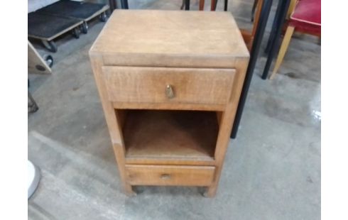 CHEVET 2 TIROIRS BOIS