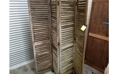 PARAVENT EN BOIS 4 PANNEAUX