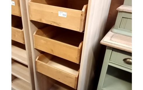 COLONNE penderie a tiroirs bois clair