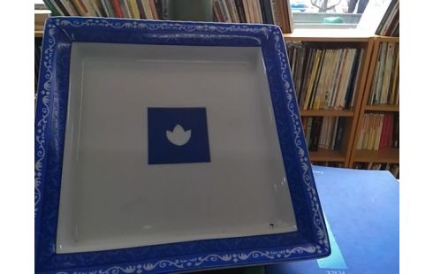 ASSIETTE BLEUE + 2 PETITES PHILIPPE DESHOULIERES