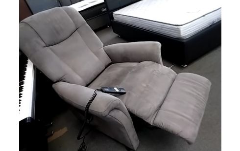 FAUTEUIL Relax électrique et leve facile gris avec acc