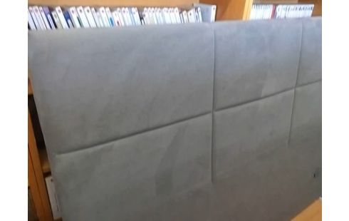 TETE DE LIT GRISE 140