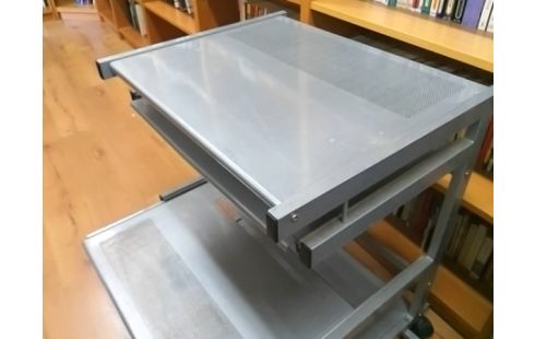 BUREAU INFORMATIQUE METAL GRIS