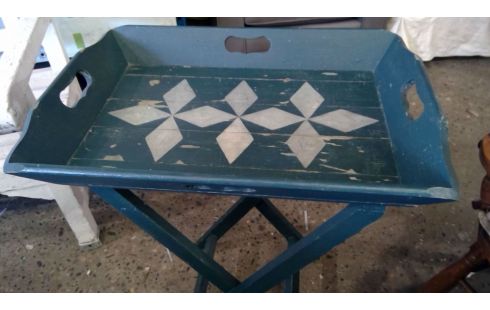 DESSERTE PLIABLE PATINÉE