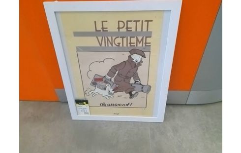 AFFICHE LE PETIT VINGTIEME SERIGRAPHIE HERGE