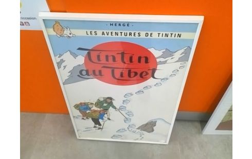 AFFICHE TINTIN AU TIBET 69 X49 CM