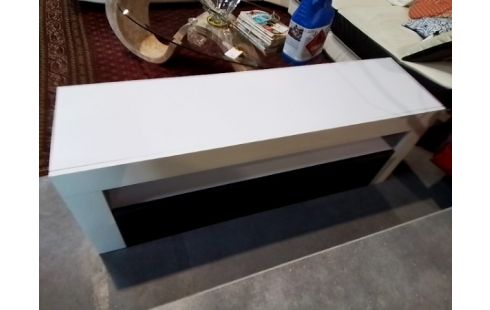 MEUBLE TV BLANC ET GRIS 2A