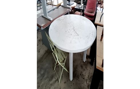 TABLE RONDE BOIS BLANCHE