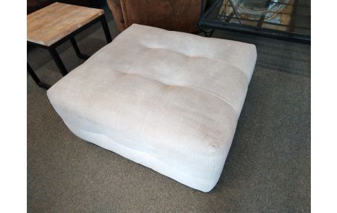 POUF TISSU BEIGE BOBOCHIC