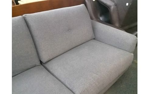 CANAPE CONVERTIBLE TISSU GRIS 3P (QLQS TACHES)