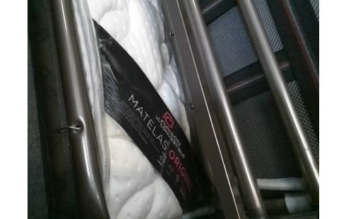 CANAPE CONVERTIBLE TISSU GRIS 3P (QLQS TACHES)