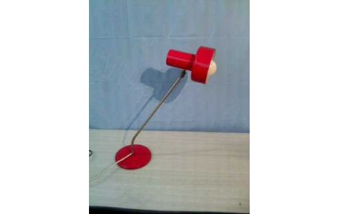 SCHREIBTISCHLAMPE ROT 70ER JAHRE