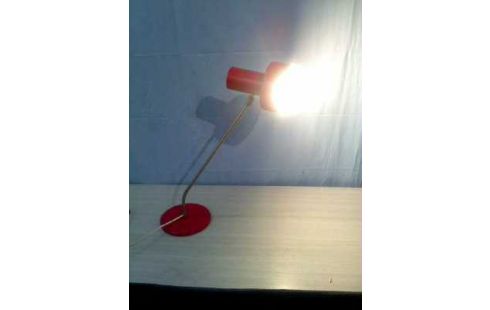SCHREIBTISCHLAMPE ROT 70ER JAHRE