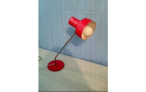 SCHREIBTISCHLAMPE ROT 70ER JAHRE