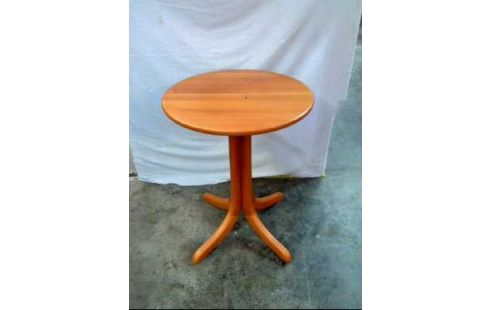 BEISTELLTISCH HOLZ KIRSCHBAUM HELL RUND