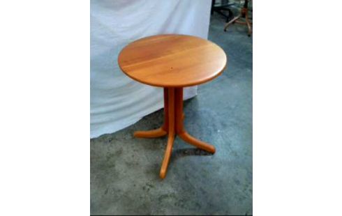 BEISTELLTISCH HOLZ KIRSCHBAUM HELL RUND