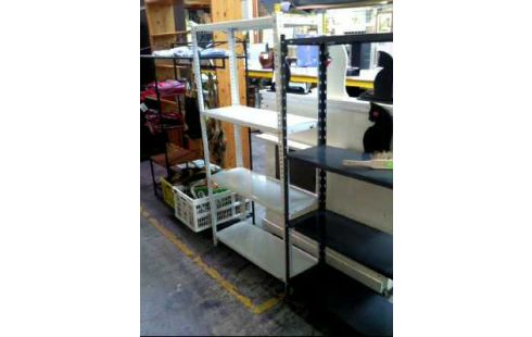 REGAL METALL WEIß 4-EBENEN