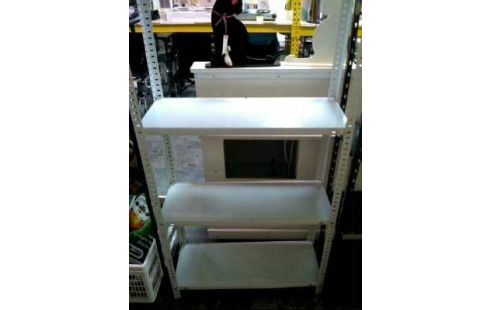 REGAL METALL WEIß 4-EBENEN