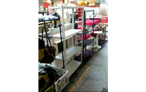 REGAL METALL WEIß 4-EBENEN