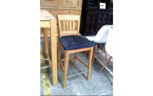 BARHOCKER HOLZ BEZUG SCHWARZ