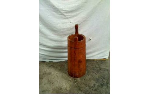 BUTTERFASS HOLZ ALT RUND