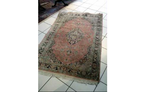 TEPPICH ROTTÖNE FLORAL KLEINE FLECKEN