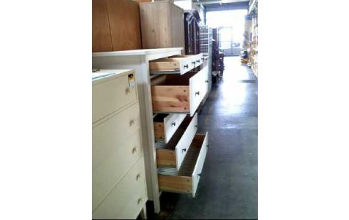 KOMMODE HOLZ WEIß 6-SCHUBLADEN