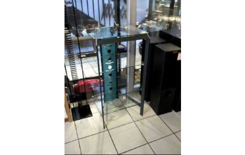 REGAL METALLGEST. GLAS GRAU BLAU 5-EBENEN