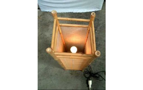 BODENLAMPE GEFLECHT HELL 1-LEUCHTE