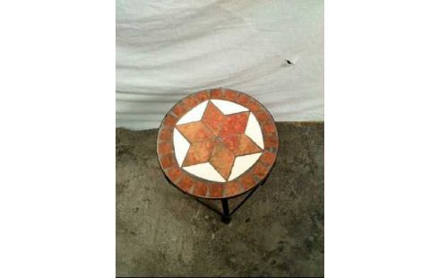 BLUMENHOCKER METALL SCHWARZ MOSAIK