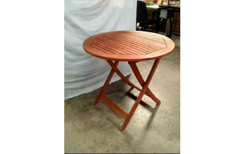 GARTENTISCH HOLZ KLAPPBAR RUND