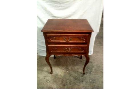 KOMMODE HOLZ DUNKEL 2-SCHUBLADEN