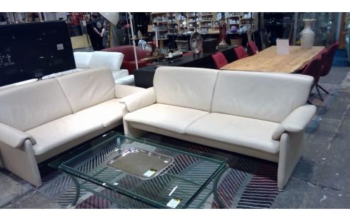 SOFA LEDER CREMEFARBEN