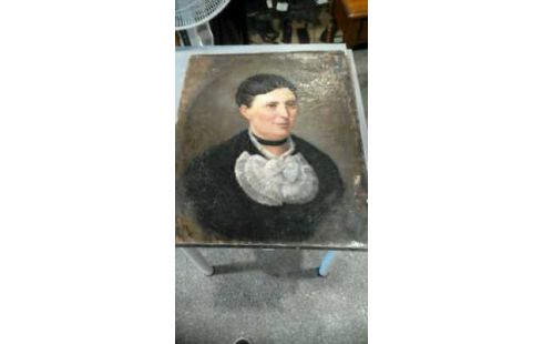 TOILE ANCIENNE PORTRAIT