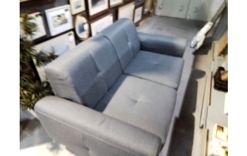 CANAPE 2P TISSU GRIS