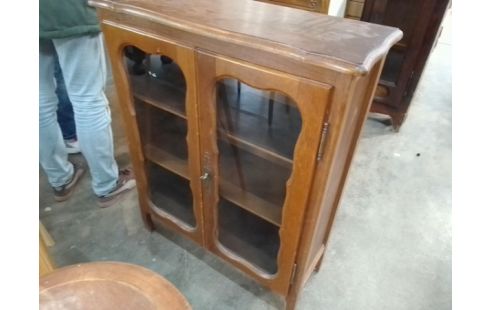 MEUBLE D'APPOINT 2 PORTES VITRE