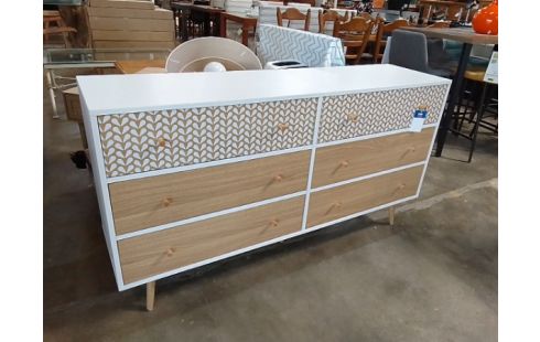 COMMODE 6 TIROIRS TYPE MODERNE