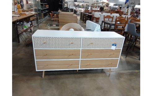 COMMODE 6 TIROIRS TYPE MODERNE