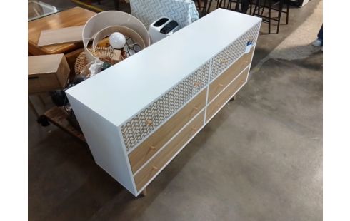 COMMODE 6 TIROIRS TYPE MODERNE