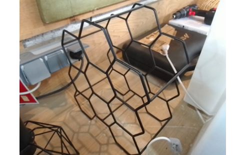 PORTE BOUTEILLES METAL NOIR