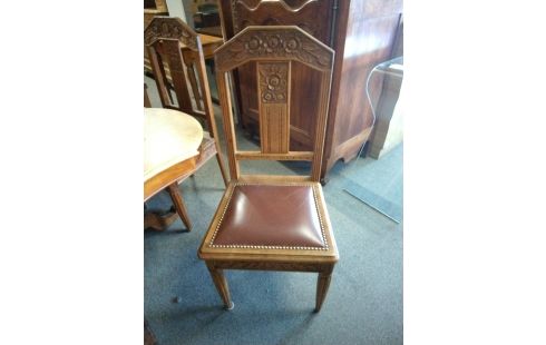 CHAISE ART DECO LOT DE 4