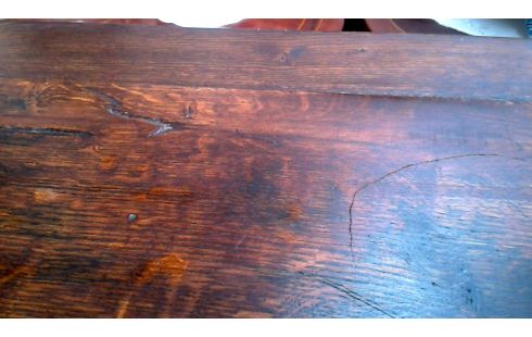 ESCRITORIO ANTIGUO MACIZO ROBLE 3 CAJONES