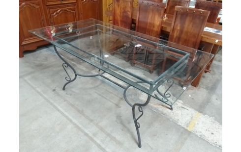 TABLE EXTERIEUR VERRE