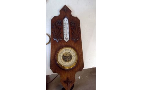 THERMOMETRE, , BAROMETRE CHENE